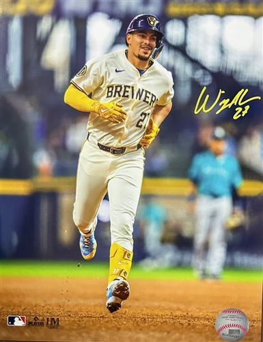 WILLY ADAMES SIGNED BREWERS 8X10 PHOTO #15