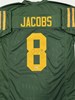 JOSH JACOBS SIGNED CUSTOM REPLICA PACKERS 1950'S JERSEY - BAS