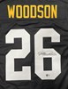 ROD WOODSON SIGNED CUSTOM REPLICA STEELERS JERSEY - BAS