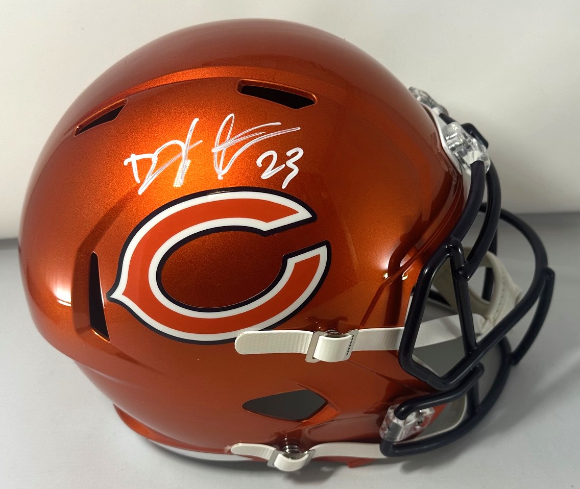 DEVIN HESTER SIGNED FULL SIZE BEARS FLASH REPLICA SPEED HELMET - BAS