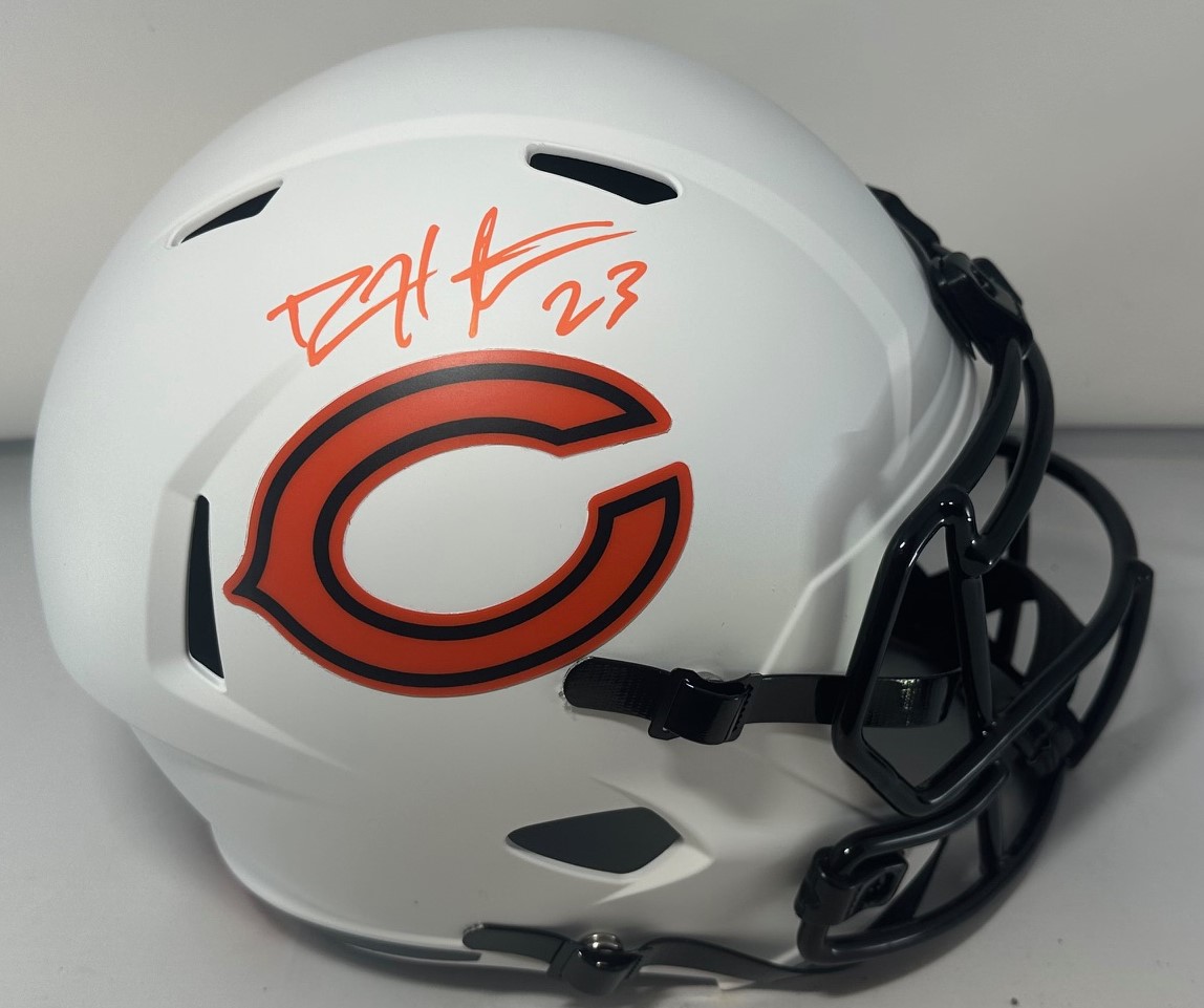 DEVIN HESTER SIGNED FULL SIZE BEARS LUNAR REPLICA SPEED HELMET - BAS