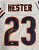 DEVIN HESTER SIGNED CUSTOM REPLICA BEARS WHITE JERSEY - PSA