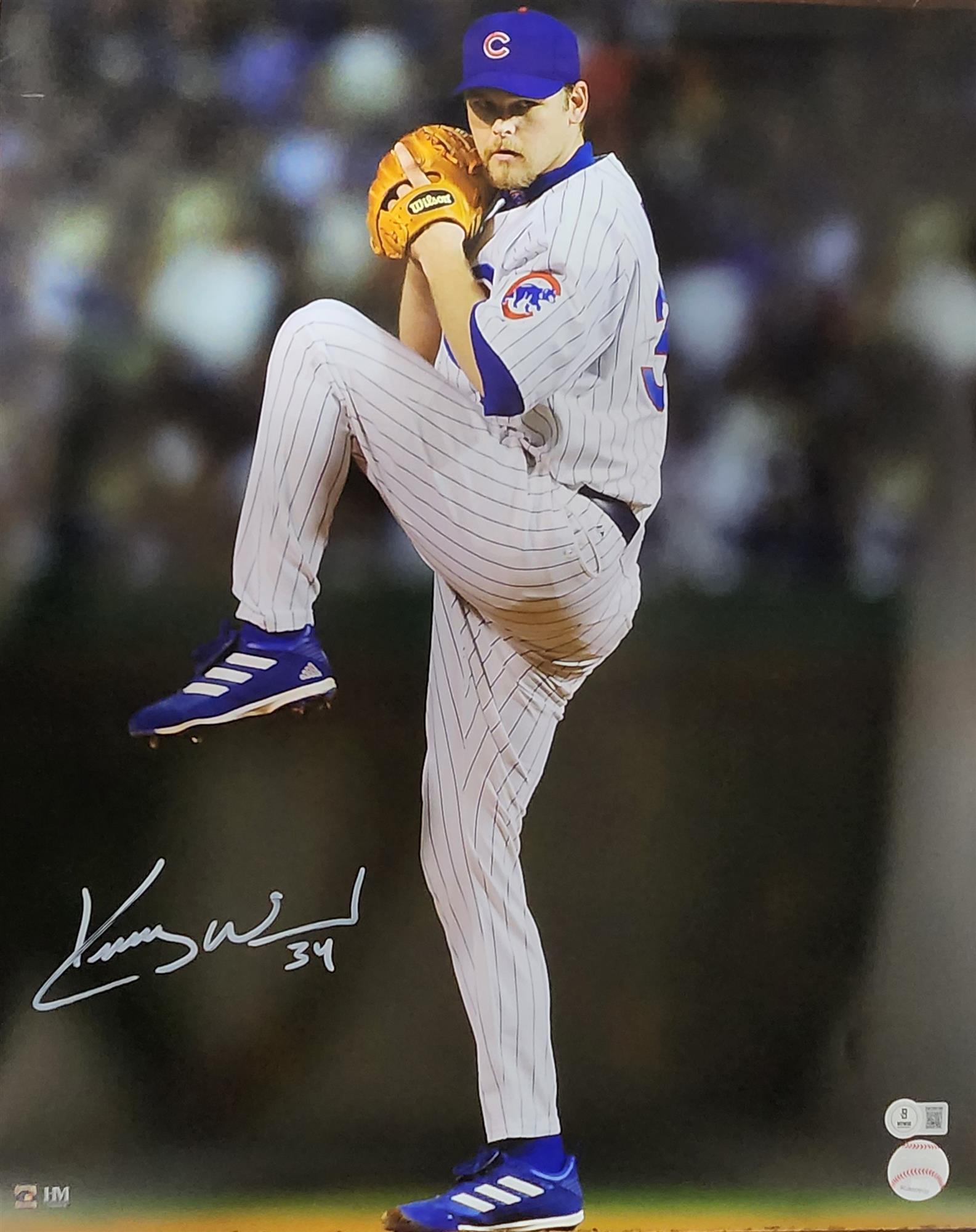 KERRY WOOD SIGNED 16X20 CUBS PHOTO #4 - BAS