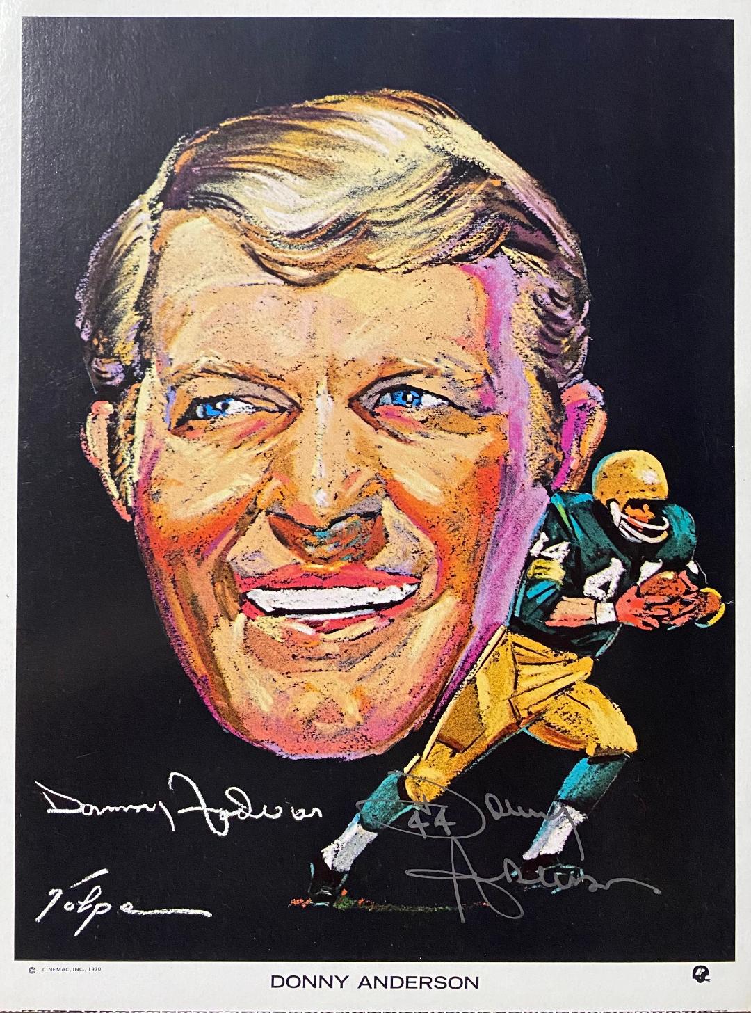 DONNY ANDERSON SIGNED PACKERS 8X10 PHOTO #20