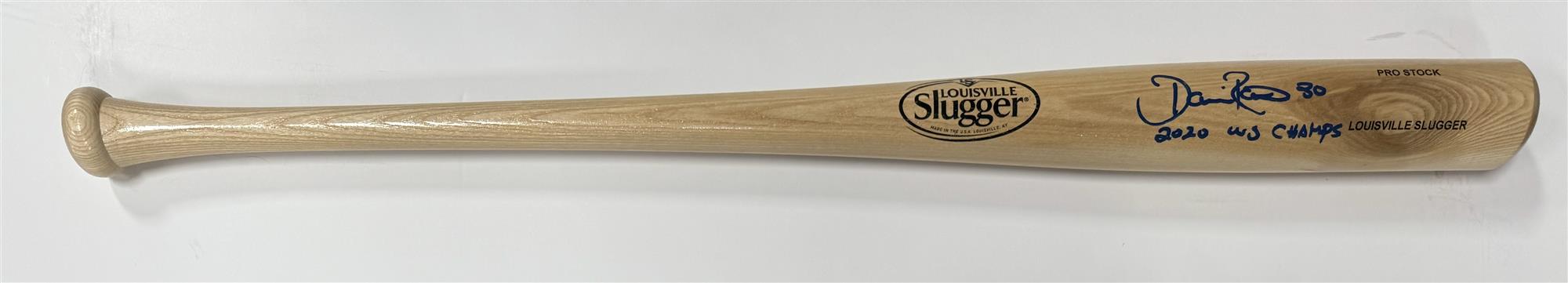 DAVE ROBERTS SIGNED LOUISVILLE SLUGGER BLONDE BAT W/ "2020 WS CHAMPS" - JSA