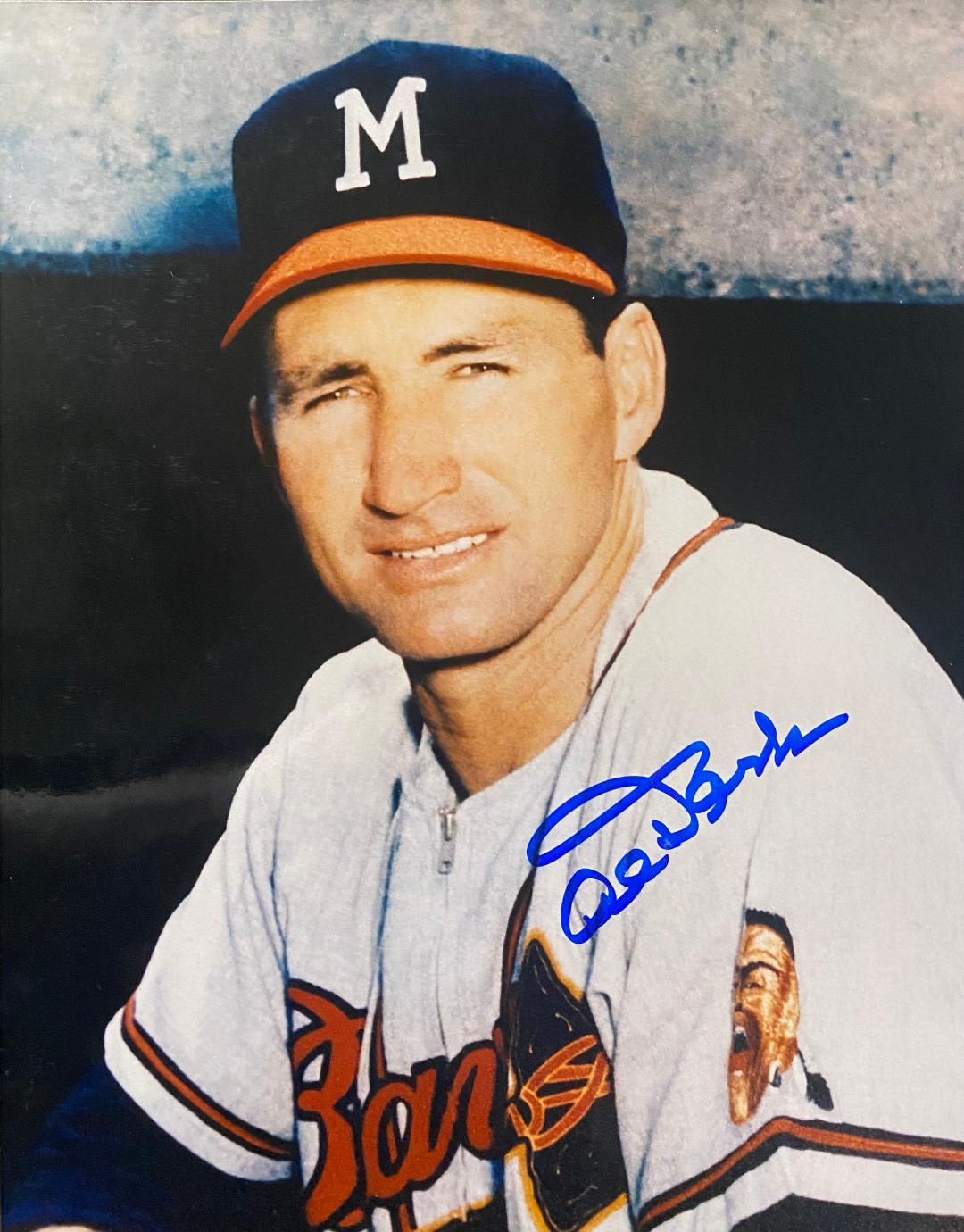 AL DARK SIGNED MILW. BRAVES 8X10 PHOTO #1