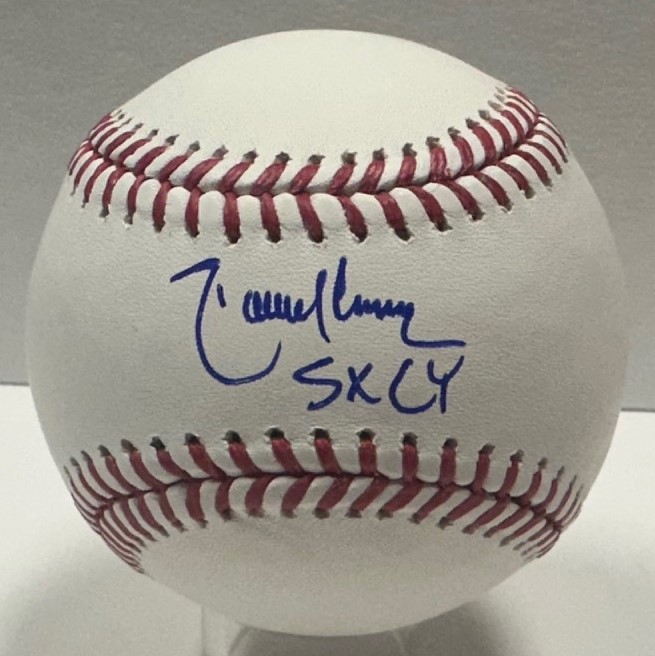 RANDY JOHNSON SIGNED OFFICIAL MLB BASEBALL W/ 5xCY - JSA