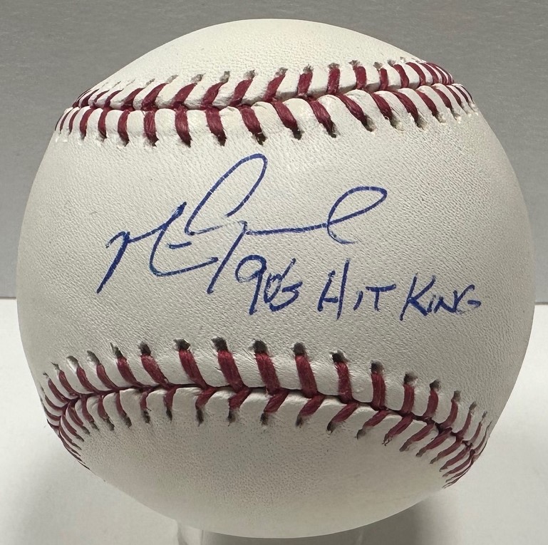 MARK GRACE SIGNED OFFICIAL MLB BASEBALL W/ 90'S HIT KING - JSA