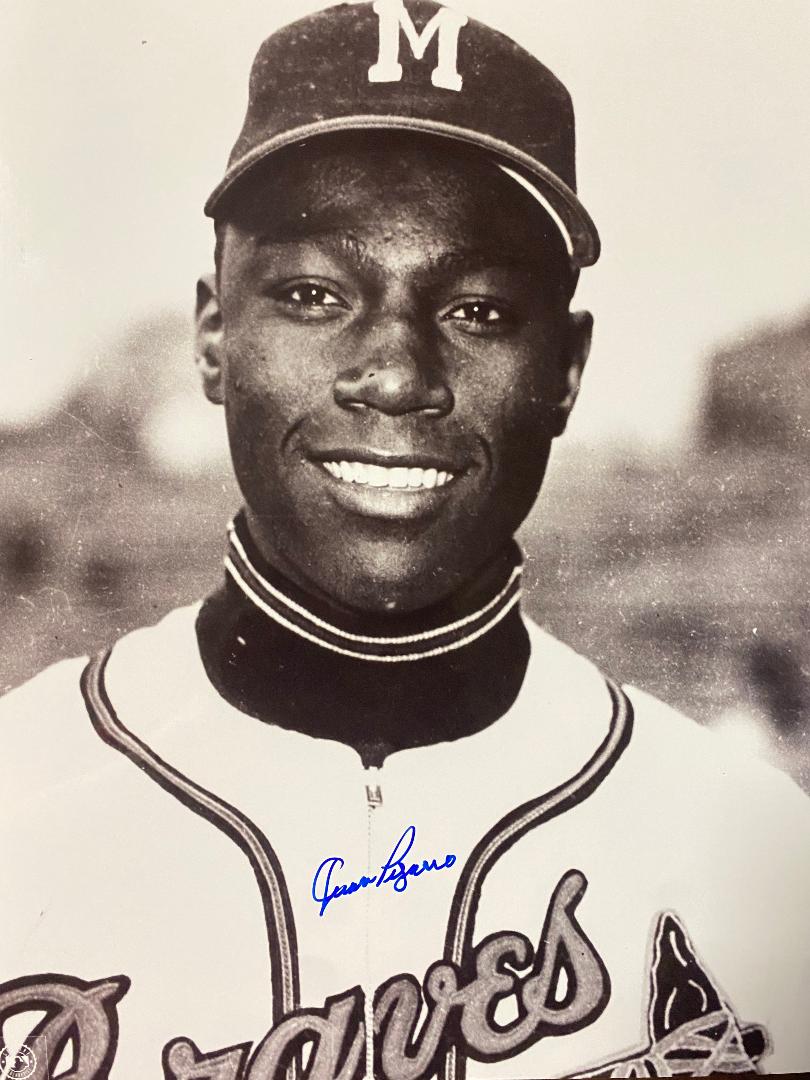 JUAN PIZARRO SIGNED MILW BRAVES 8X10 PHOTO #1