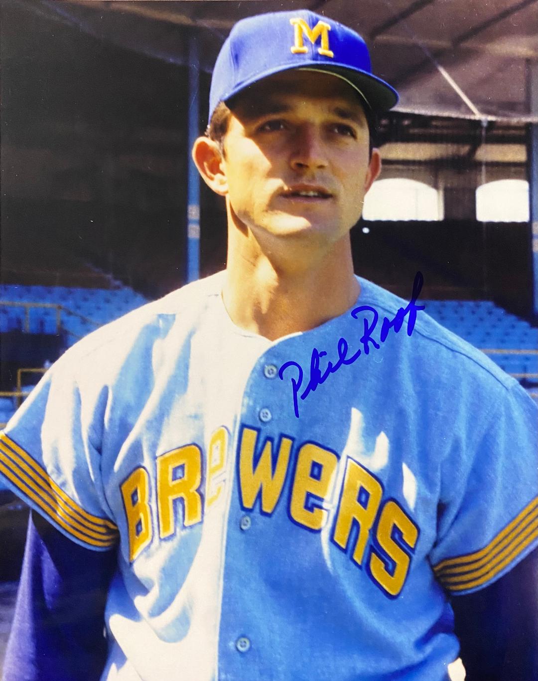 PHIL ROOF SIGNED 8X10 MILW BREWERS PHOTO #1