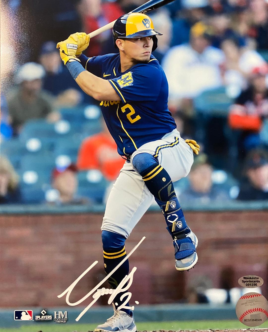 LUIS URIAS SIGNED 8X10 BREWERS PHOTO #5