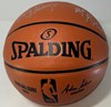 CHRIS MULLIN, TIM HARDAWAY & MITCH RICHMOND TRIPLE SIGNED FULL SIZE WILSON REPLICA BASKETBALL - WARRIORS  - BAS