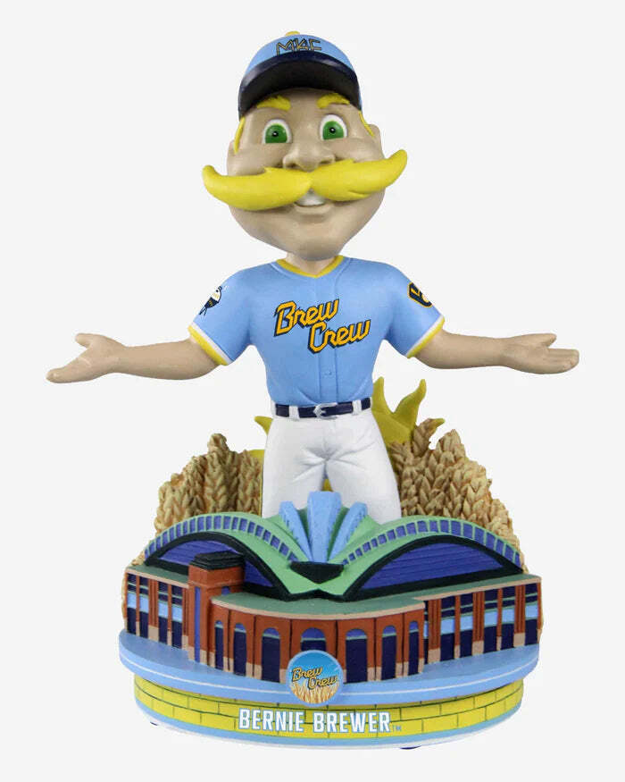 BERNIE BREWER 2022 "CITY EDITION" FOREVER FOCO MILWAUKEE BREWERS BOBBLEHEAD