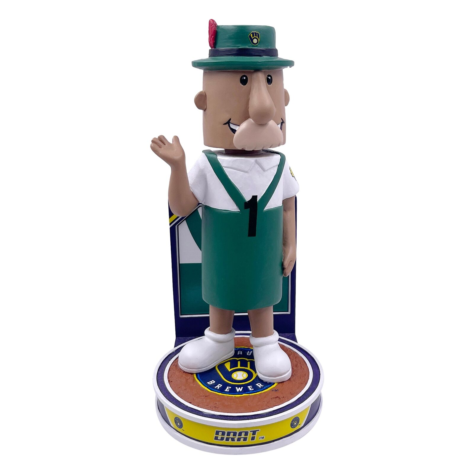 BRAT (RACING SAUSAGE) 2023 HERO SERIES FOCO MILWAUKEE BREWERS BOBBLEHEAD