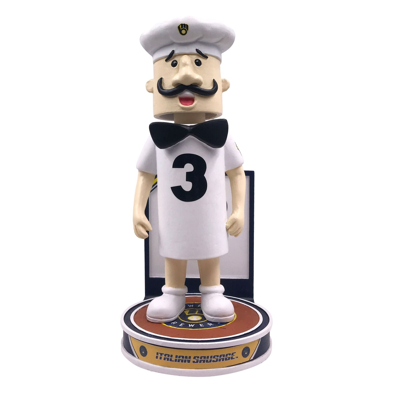 ITALIAN (RACING SAUSAGE) 2023 HERO SERIES FOCO MILWAUKEE BREWERS BOBBLEHEAD