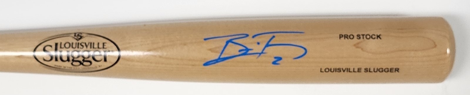 BRICE TURANG SIGNED LOUISVILLE SLUGGER BLONDE REPLICA BAT - BREWERS - JSA