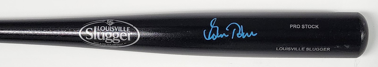 GORMAN THOMAS SIGNED LOUISVILLE SLUGGER BLACK BAT - JSA