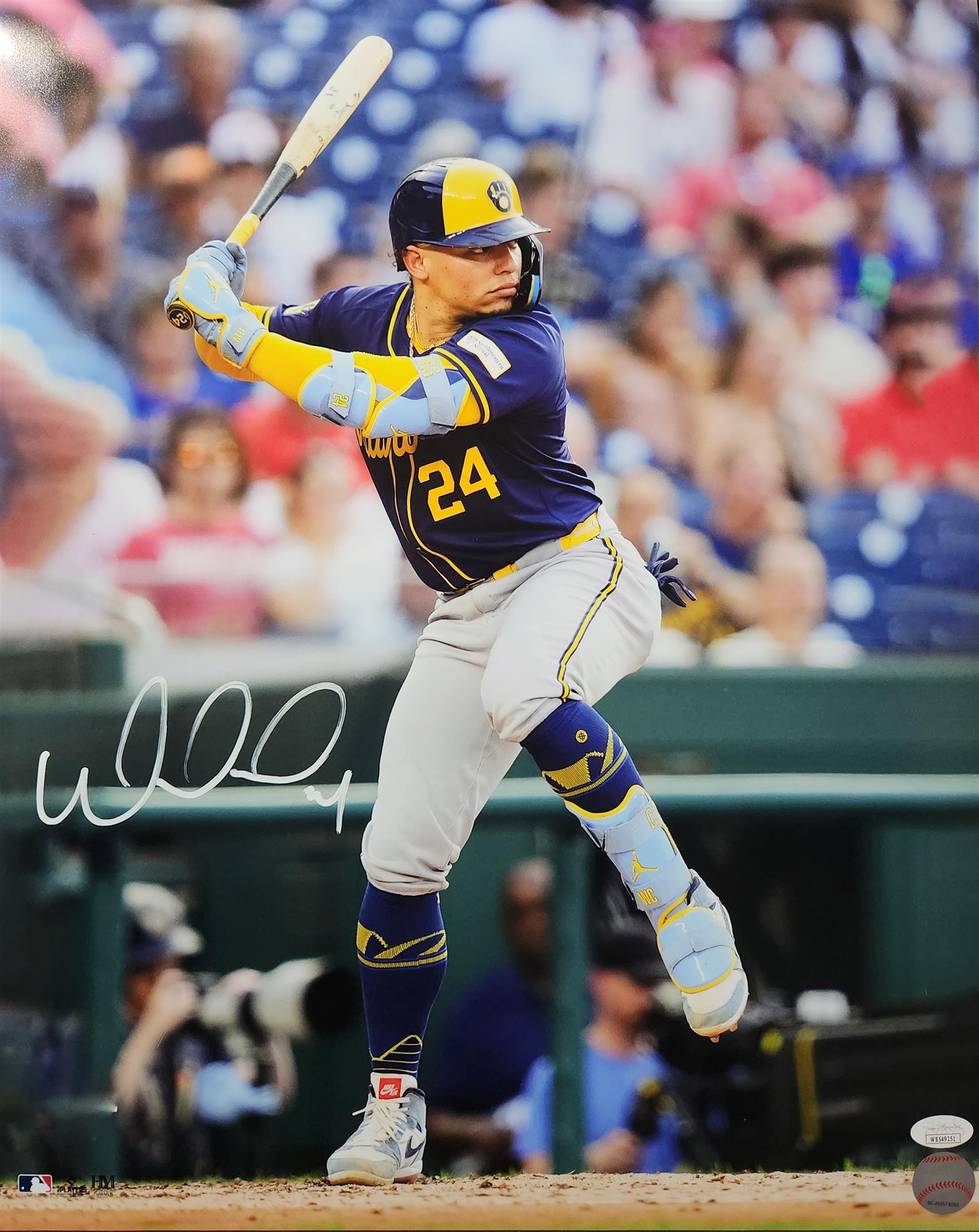 WILLIAM CONTRERAS SIGNED BREWERS 16X20 PHOTO #8 - JSA