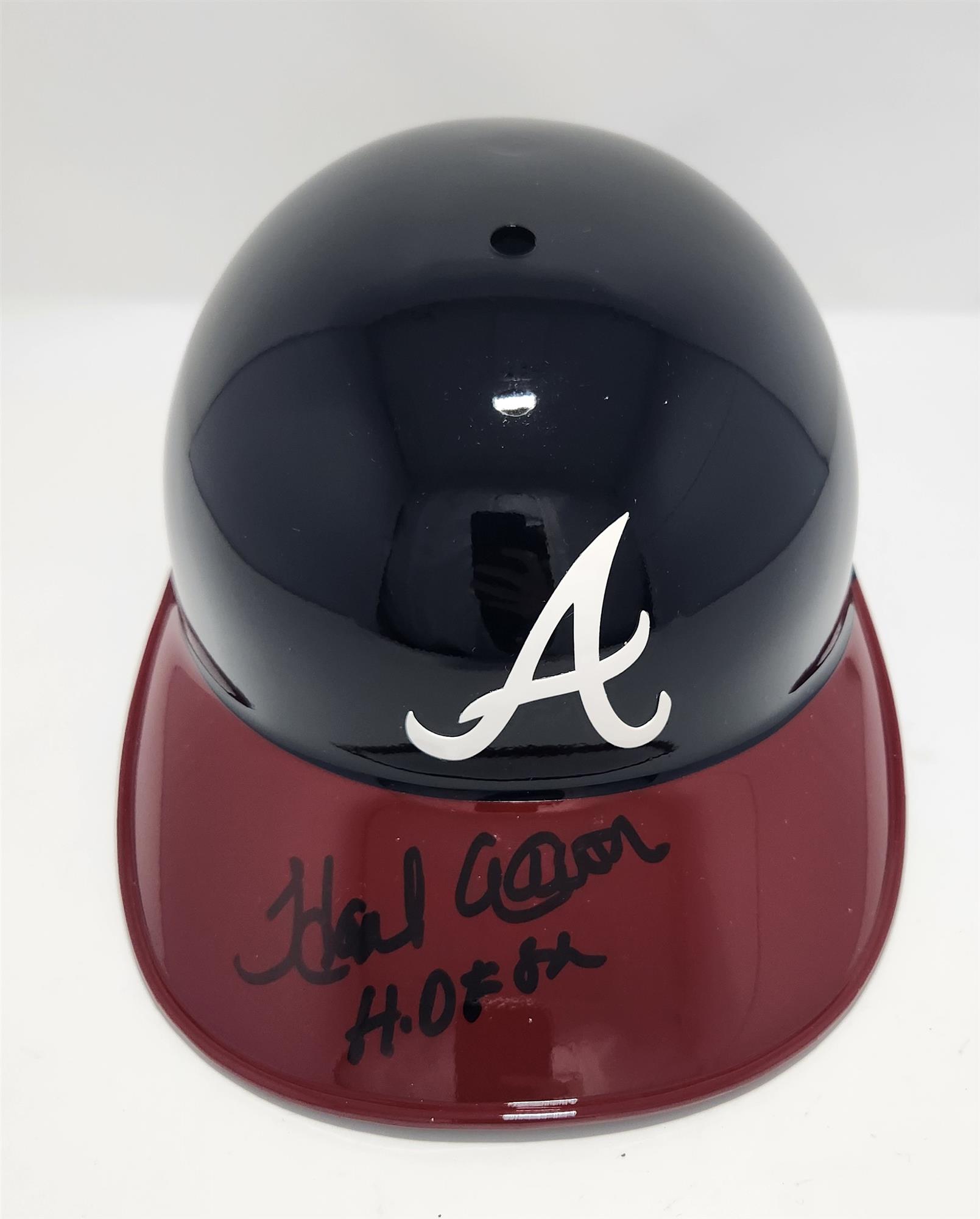 HENRY HANK AARON SIGNED FULL SIZE ATLANTA BRAVES HELMET W/ HOF - JSA