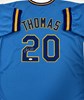 GORMAN THOMAS SIGNED CUSTOM BREWERS BLUE JERSEY - JSA