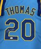 GORMAN THOMAS SIGNED CUSTOM BREWERS BLUE JERSEY - JSA