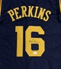 BLAKE PERKINS SIGNED CUSTOM REPLICA BREWERS BLUE JERSEY  - JSA