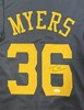 TOBIAS MYERS SIGNED CUSTOM REPLICA BREWERS BLUE JERSEY  - JSA