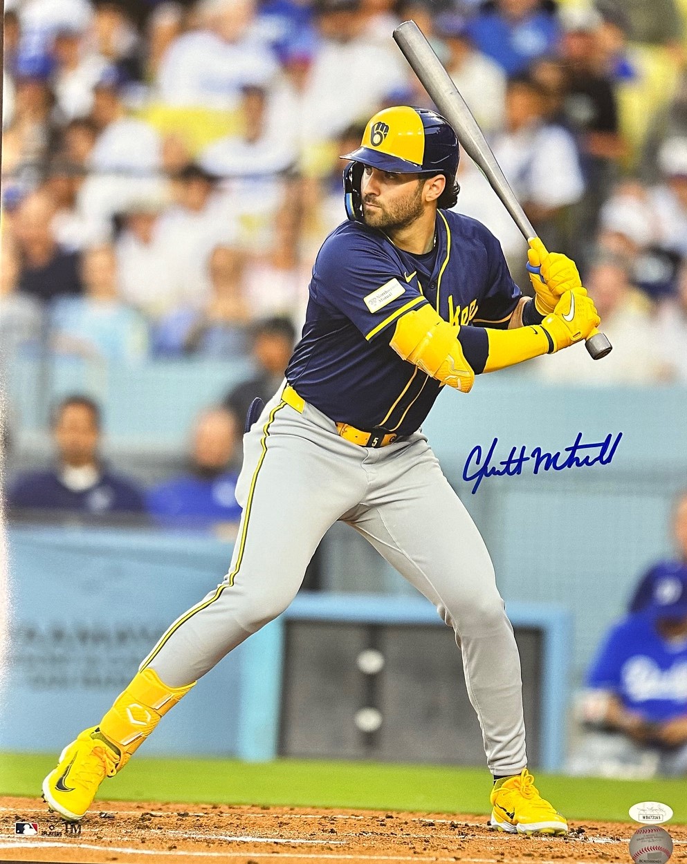 GARRETT MITCHELL SIGNED 16X20 BREWERS PHOTO #7 - JSA