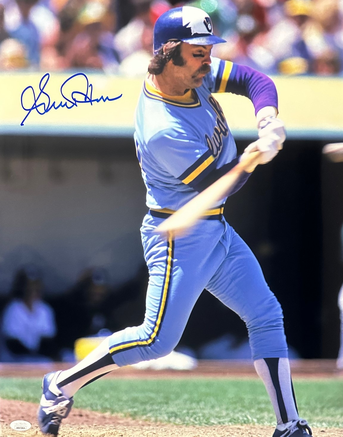 GORMAN THOMAS SIGNED 16X20 BREWERS PHOTO #5 - JSA