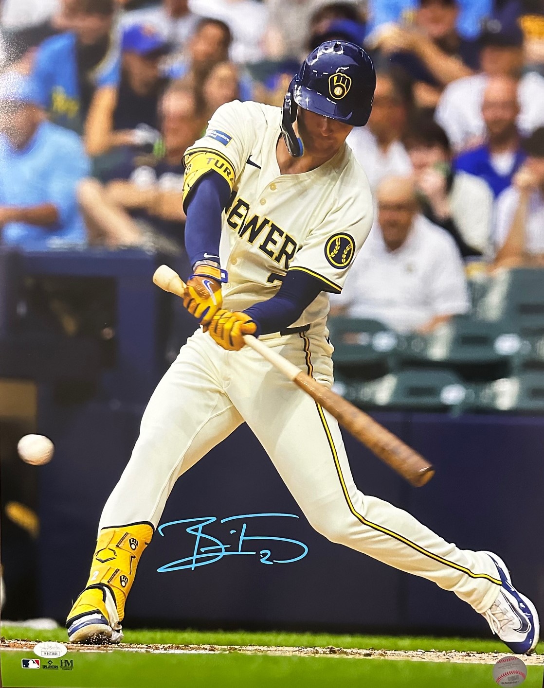 BRICE TURANG SIGNED BREWERS 16X20 PHOTO #7 - JSA