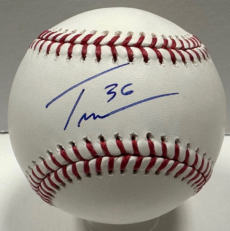 TOBIAS MYERS SIGNED OFFICIAL MLB BASEBALL - BREWERS - JSA