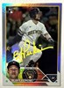 BLAKE PERKINS SIGNED 2023 TOPPS BREWERS CHROME ROOKIE CARD #US242