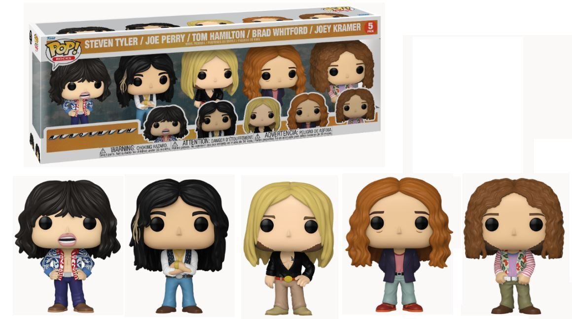 AEROSMITH 5 PACK POP FUNKO FIGURES