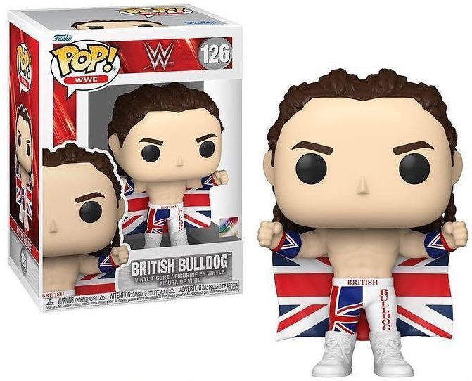 BRITISH BULLDOG WWE WRESTLING POP FUNKO FIGURE #126