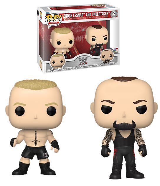 BROCK LESNER & UNDERTAKER WWE 2 PACK POP FUNKO FIGURES