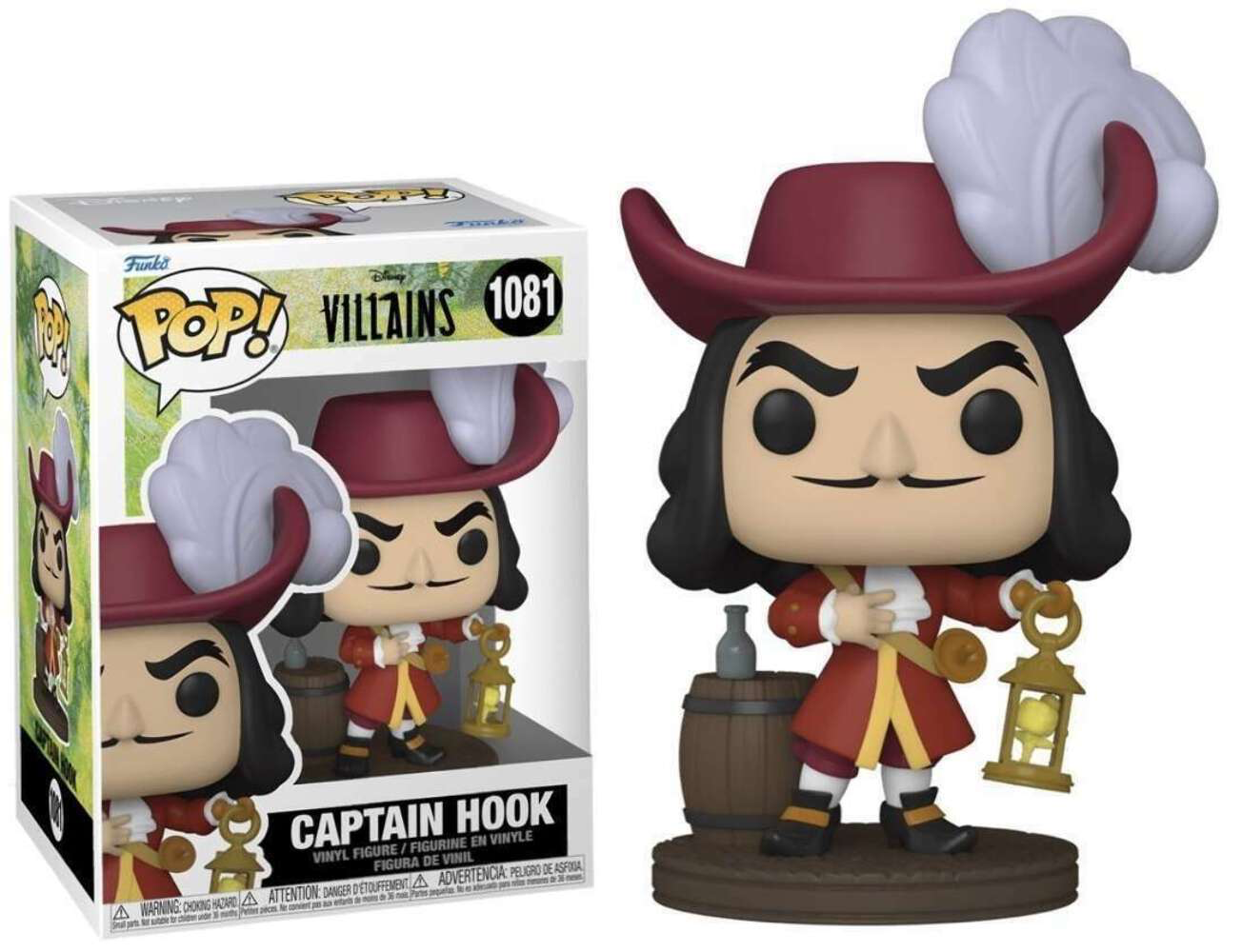 CAPTAIN HOOK POP FUNKO FIGURE #1081