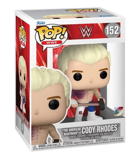 “THE AMERICAN NIGHTMARE” CODY RHODES WWE WRESTLING POP FUNKO FIGURE #152