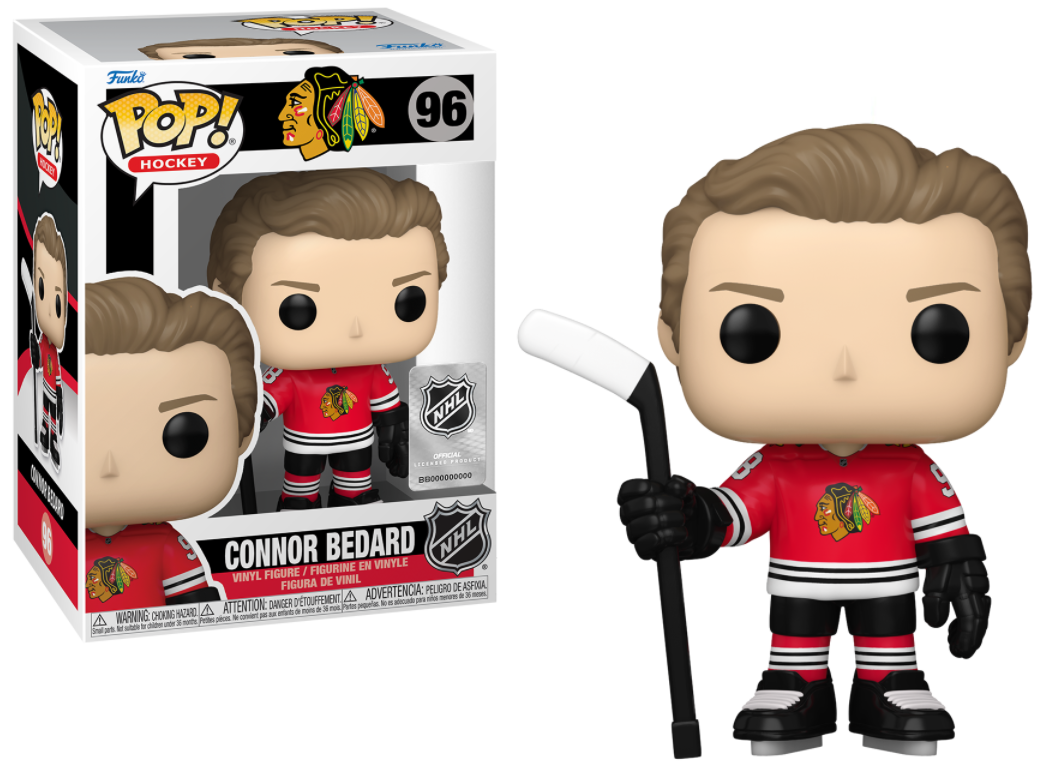 CONNOR BEDARD CHICAGO BLACKHAWKS NHL POP FUNKO FIGURE #96