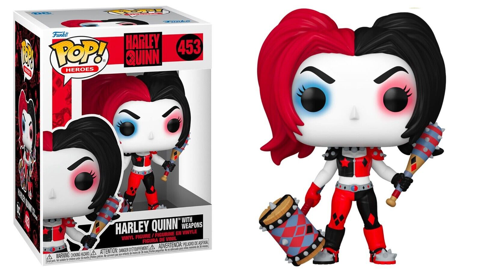 HARLEY QUINN WITH WEAPONS POP FUNKO FIGURE #453