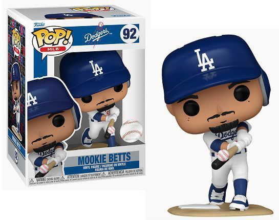 MOOKIE BETTS LOS ANGELES DODGERS MLB POP FUNKO FIGURE #92