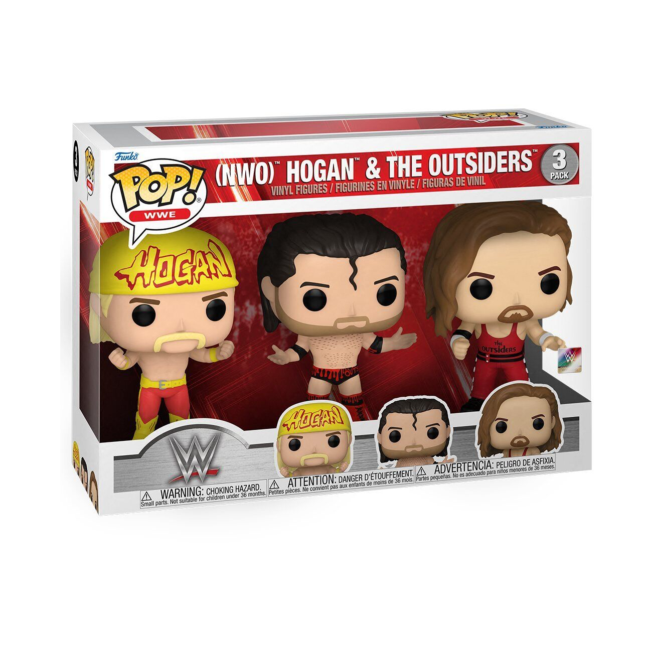 NWO HOGAN & THE OUTSIDERS WWE 3 PACK POP FUNKO FIGURES