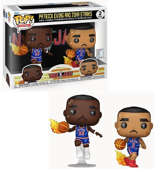 PATRICK EWING & JOHN STARKS NBA JAM 2 PACK POP FUNKO FIGURES