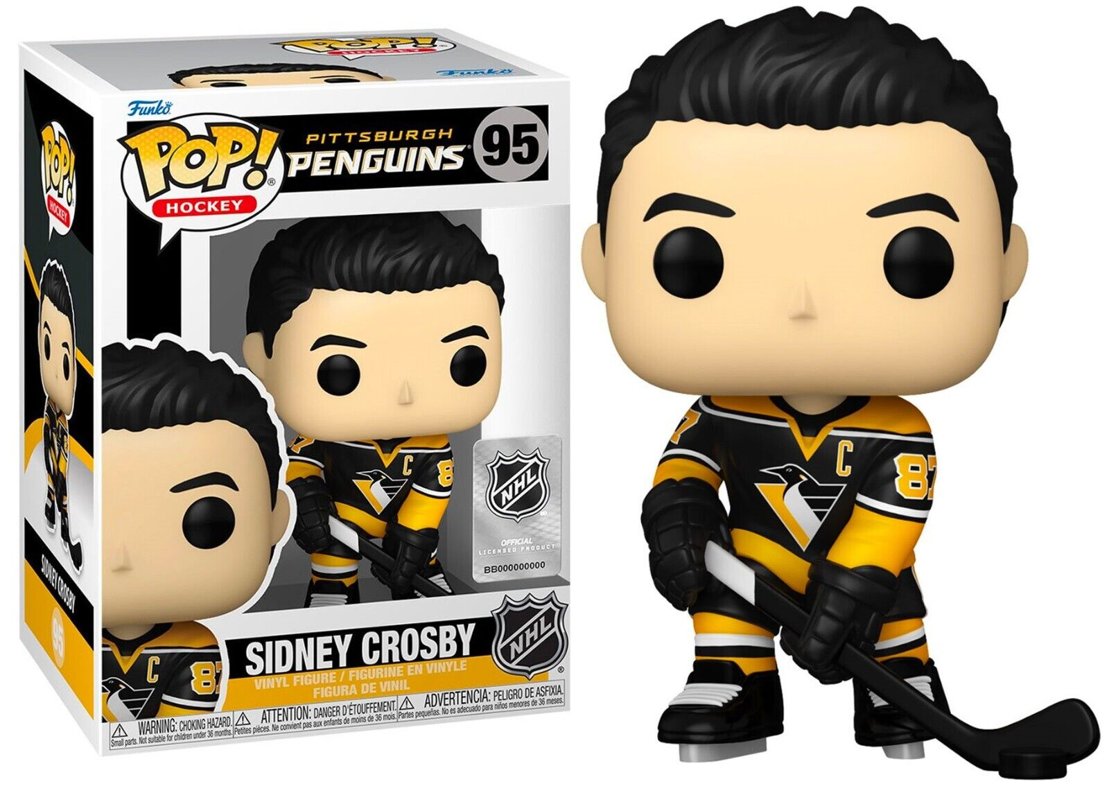 SIDNEY CROSBY PITTSBURGH PENGUINS NHL POP FUNKO FIGURE #95