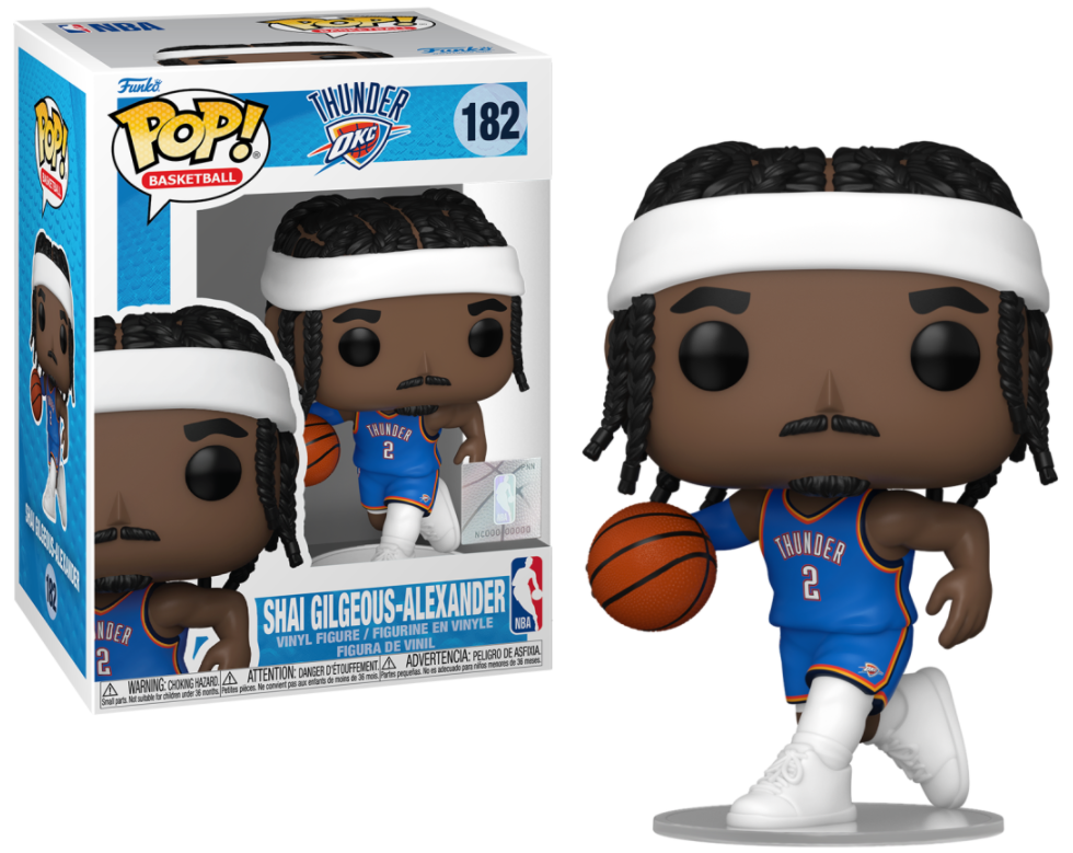 SHAI GILGEOUS-ALEXANDER OKLAHOMA CITY THUNDER NBA POP FUNKO FIGURE #182