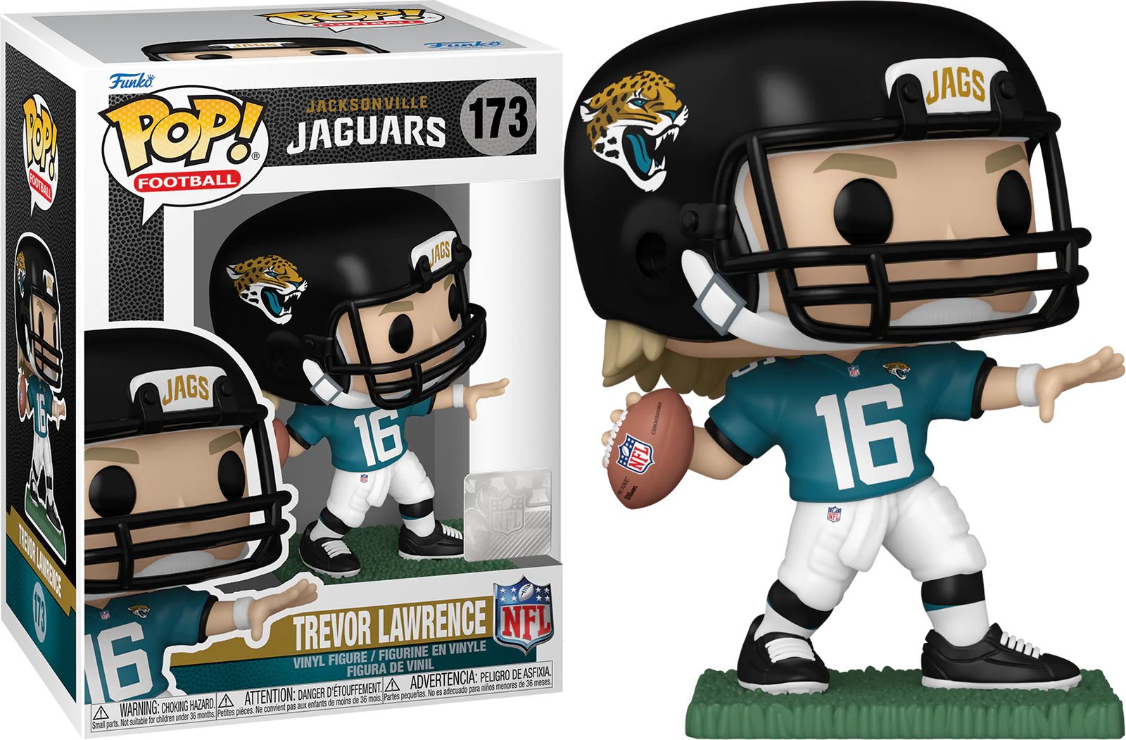 TREVOR LAWRENCE JACKSONVILLE JAGUARS NFL POP FUNKO FIGURE #173