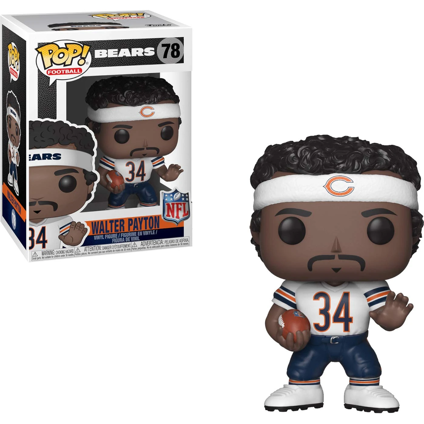 WALTER PAYTON CHICAGO BEARS NFL POP FUNKO FIGURE #78