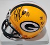 BJ RAJI SIGNED PACKERS MINI HELMET W/ SB XLV CHAMPS