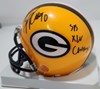 BJ RAJI SIGNED PACKERS MINI HELMET W/ SB XLV CHAMPS