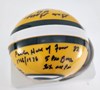 GALE GILLINGHAM SIGNED PACKERS MINI HELMET  W/ CAREER ACCOMPLISHMENTS