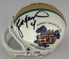 REGGIE WHITE (d) & BRETT FAVRE DUAL SIGNED SB XXXI LOGO MINI HELMET - JSA